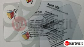 Şeffaf Kartvizit Örneği