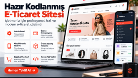 işletmenize özel e-ticaret sitesi oluşturabilirim