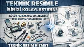 Günlük Hayatta Kullanılan Ürünlerin Teknik Resimleri