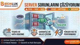 web ve server teknik sorunlarını çözüyorum