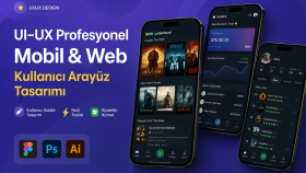  kullanıcı odaklı ve sezgisel ui/ux deneyimleri tasarlarım