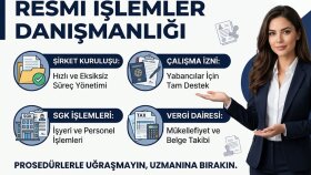 şirket işlemleri ve resmi süreç için danışmanlık yaparım