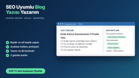 seo uyumlu, okunur blog yazıları yazarım