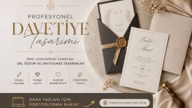 profesyonel davetiye tasarımı yaparım
