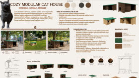 COZY MODULAR CAT HOUSE