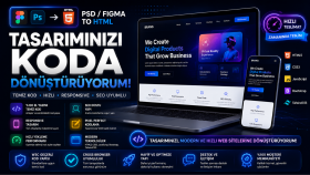 tasarımlarınızı html/css/js ile mobil uyumlu kodlayabilirim