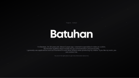 batuhanedits.com | Kişisel, İş ve Proje Çözümler