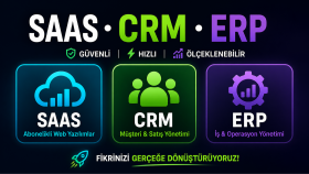 size özel Saas, CRM, ERP yazılımı geliştiririm