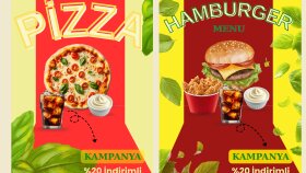 Fast Food Kampanya tasarımı