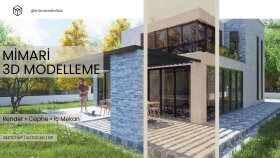 mimari çizim, 3d modelleme ve görselleştirme yapabilirim
