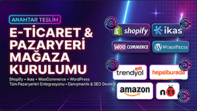 sizin için Shopify, ikas, Wordpress E-Ticaret sitesi Yaparım