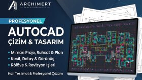 AutoCAD ile teknik çizim ve tasarım yaparım