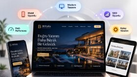 modern ve mobil uyumlu profesyonel web siteleri tasarlarım