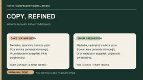 Türkçe AI Metin Redaksiyonu | Önce-Sonra DEMO