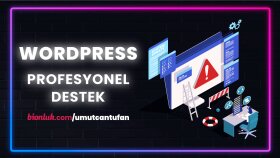 Wordpress' de yaşadığınız sorunları çözüme kavuşturabilirim