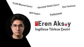 teknik ve genel içeriklerinizi özenle İngilizceye çeviririm