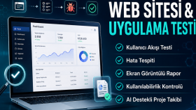 Web sitesi ve uygulamanızı test eder, hataları raporlarım