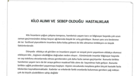 KİLO ALIMI VE SEBEP OLDUĞU HASTALIKLAR 