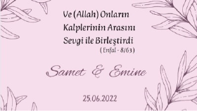 Nikah hatırası tasarımı