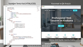 Çok Sayfalı Kurumsal Web Sitesi Arayüz Tasarımı