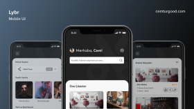 Lybr - Mobil Uygulama Arayüz Tasarımı 