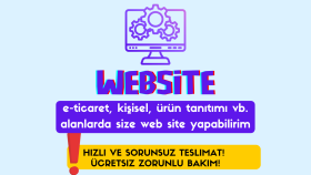 sizin için e-ticaret sitesi yapabilirim