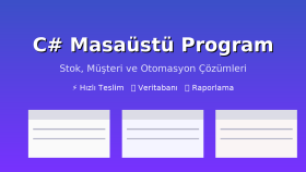 masaüstü uygulama geliştiririm