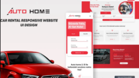 Auto Home - Web ve Mobil uyumlu UI/UX Tasarım