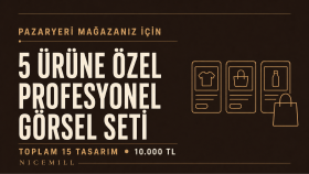 5 ürününüz için profesyonel pazaryeri görselleri hazırlarım