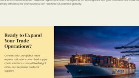 Apex Global Trade - Çok Dilli Kurumsal B2B Web Sitesi Tasarı