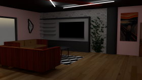 3D iç mekan çalışmalarım