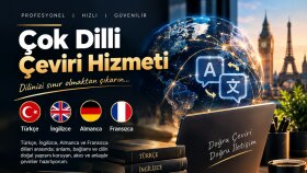 Türkçe, İngilizce, Almanca ve Fransızca metin çeviririm