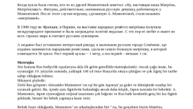 Matruşka' nın hikayesi
