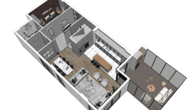 vaziyet-kat planı, 3d render, renkli kat planı yapabilirim