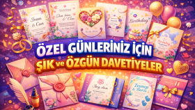 ÖZEL GÜNLERİNİZ İÇİN ŞIK VE ÖZGÜN DAVETİYELER