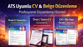 ATS Uyumlu CV düzenlerim Word/PDF hazırlarım
