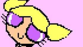 Bubbles The Powerpuff Girls - Pixel Art