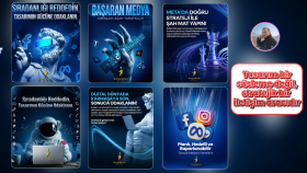  sosyal medya hesaplarınız için post tasarımı yapıyorum