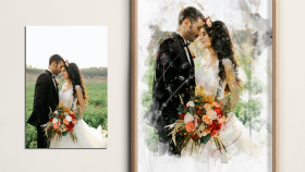 Turn photo into watercolor