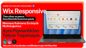 Wix site responsive ayarınızı ve düzenlemesini apabilirim