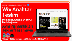 sizin için wix ile bir web sitesi tasarlayabilirim
