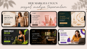 profesyonel sosyal medya postları tasarlarım