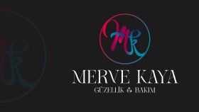 MERVE KAYA GÜZELLİK BAKIM LOGO TASARIMI