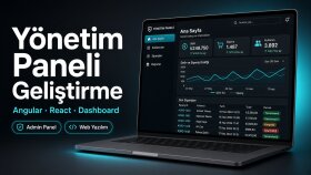 modern arayüz ve yönetim panelinizi geliştiririm