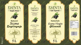 Esenta zeytinyağı firması ambalaj tasarımı