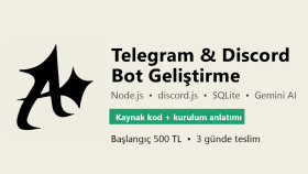 Telegram ve Discord botunuzu Node.js ile geliştiririm