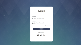 Tek sayfa login sayfası