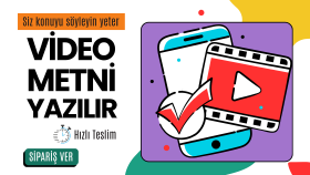 sizin için etkileyici video metni yazabilirim