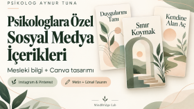 psikologlara özel sosyal medya içerikleri hazırlarım