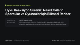 Uyku Reaksiyon Sürenizi Nasıl Etkiler? Bilimsel Rehber
